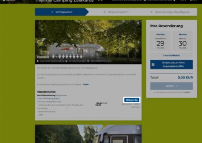 campingplatz preiskalkulation buchung Thermal Camping Zalakaros