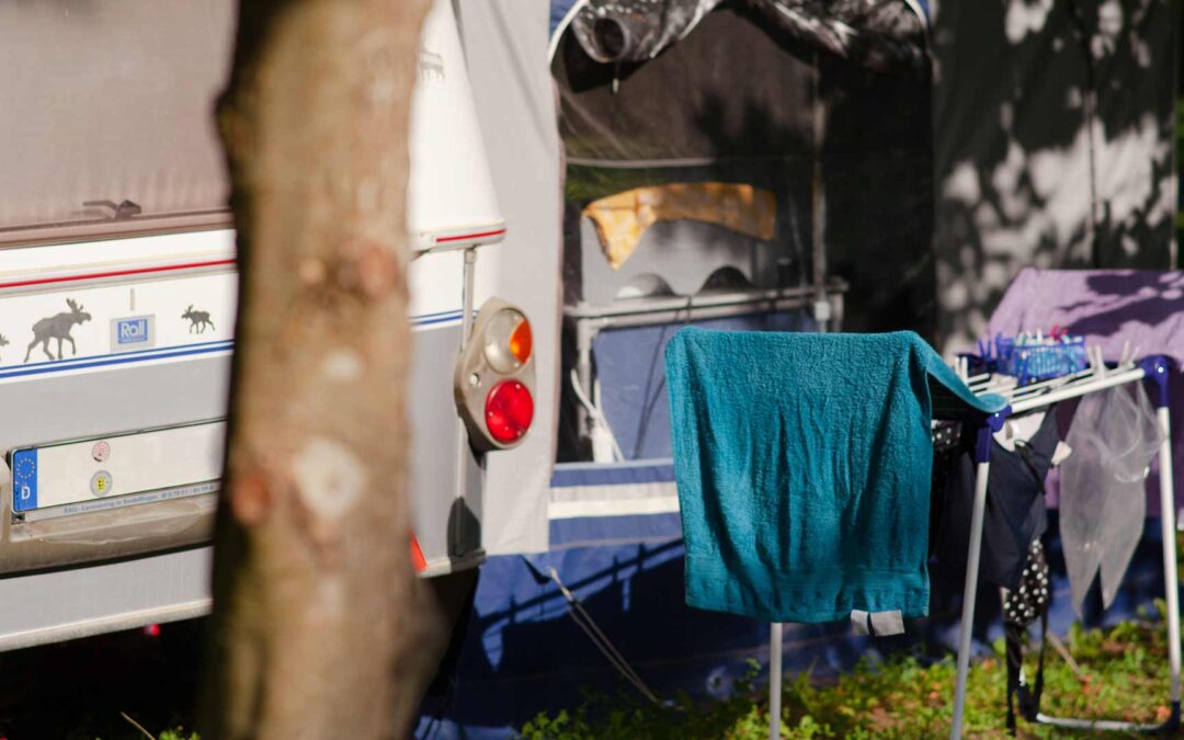 Mit dem Wohnmobil auf dem Campingplatz, wie?