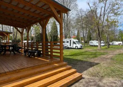 Zalakaros mobilház Thermal Camping terasz